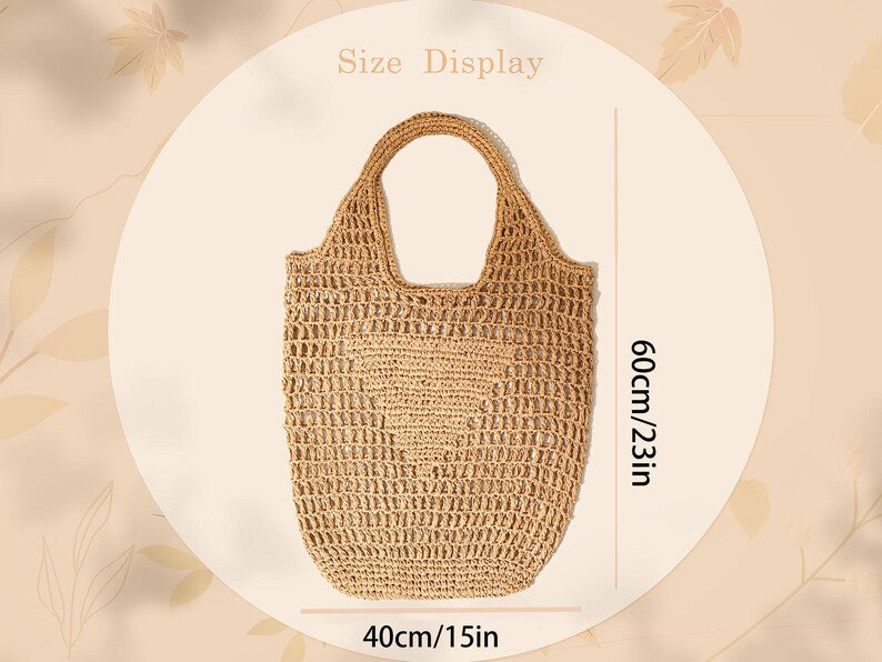 Personalized beach tote bag,Beach straw bag,Bridal Shower Bag title