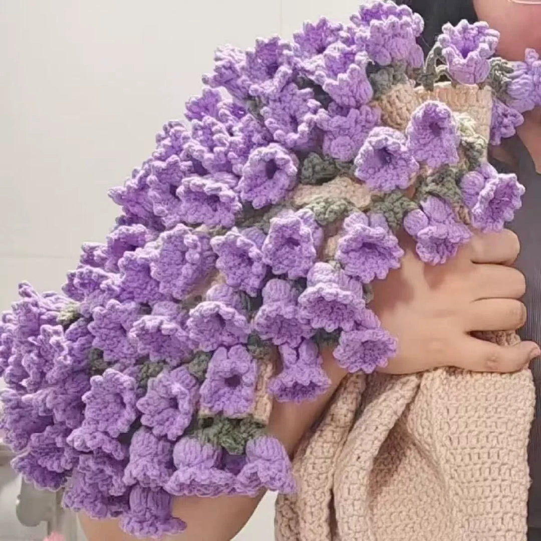 DIY Crochet Flower Bouquet Kit with Gift Bag