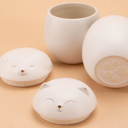 Personalized Ceramic Pet Urn with Photo & Engraving - Custom Dog/Cat Memorial Cremation Box